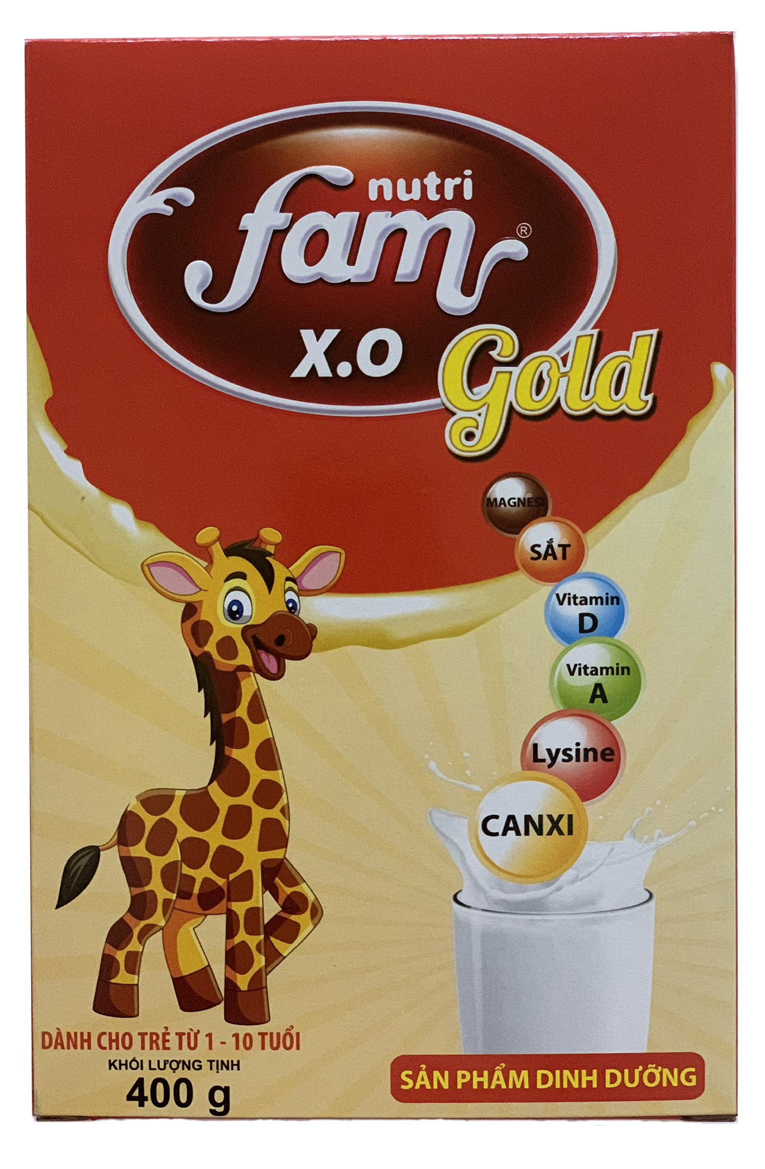 Combo 6 hộp Sữa bột FAM X.O GOLD - Hộp giấy 400gr