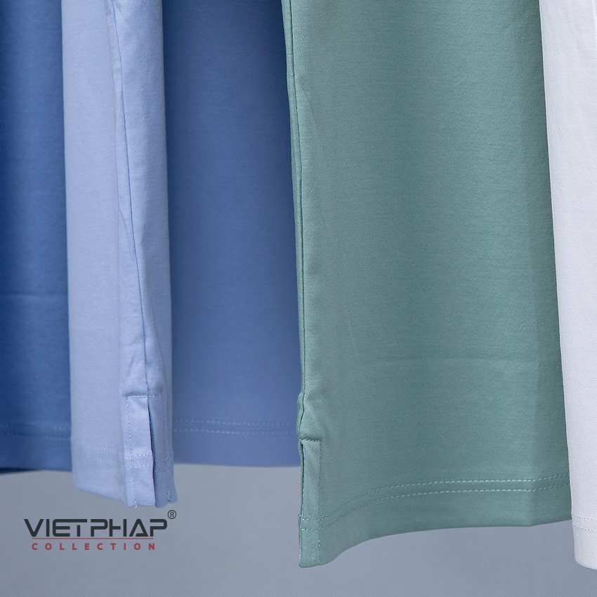 Áo Thun Cotton Lạnh Cao Cấp VIỆT PHÁP / Form Luxury - Chất liệu cotton co dãn và thấm hút mồ hôi tốt 31771