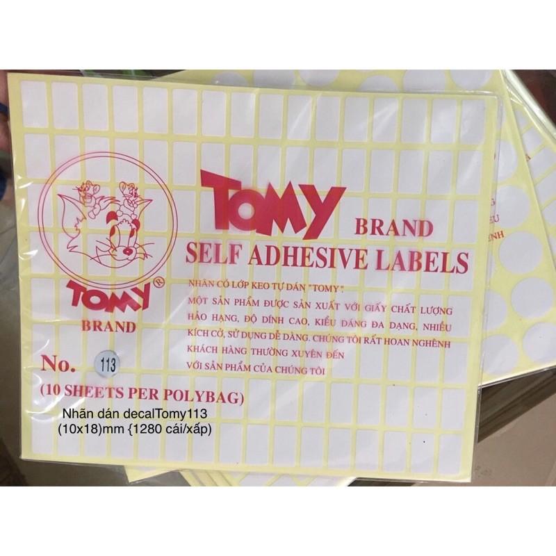 Giấy Decal Tomy A5 các cỡ từ 111 -124