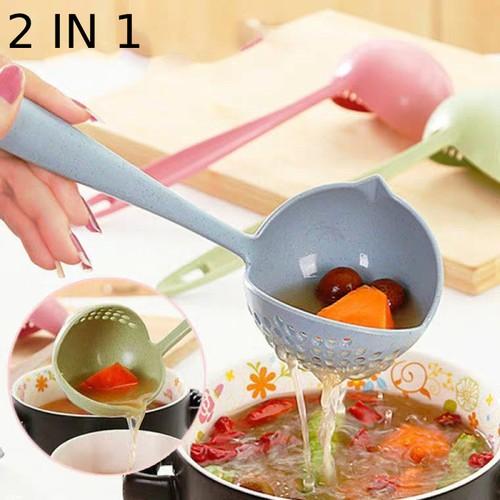 Muỗng Múc Canh Lúa Mạch - Lúa Mì 2 Trong 1