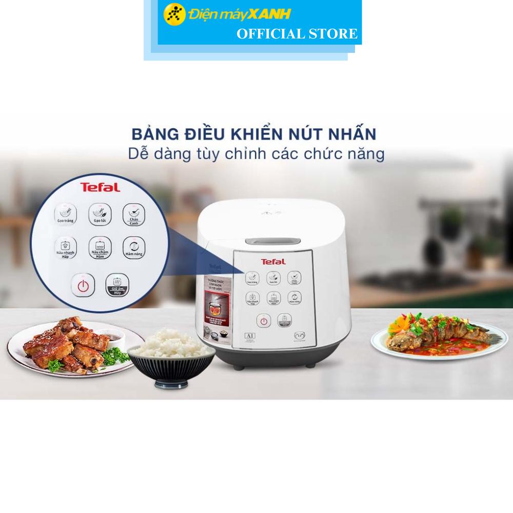 Nồi cơm điện tử Tefal 1.8 lít RK733168 - Hàng Chính Hãng