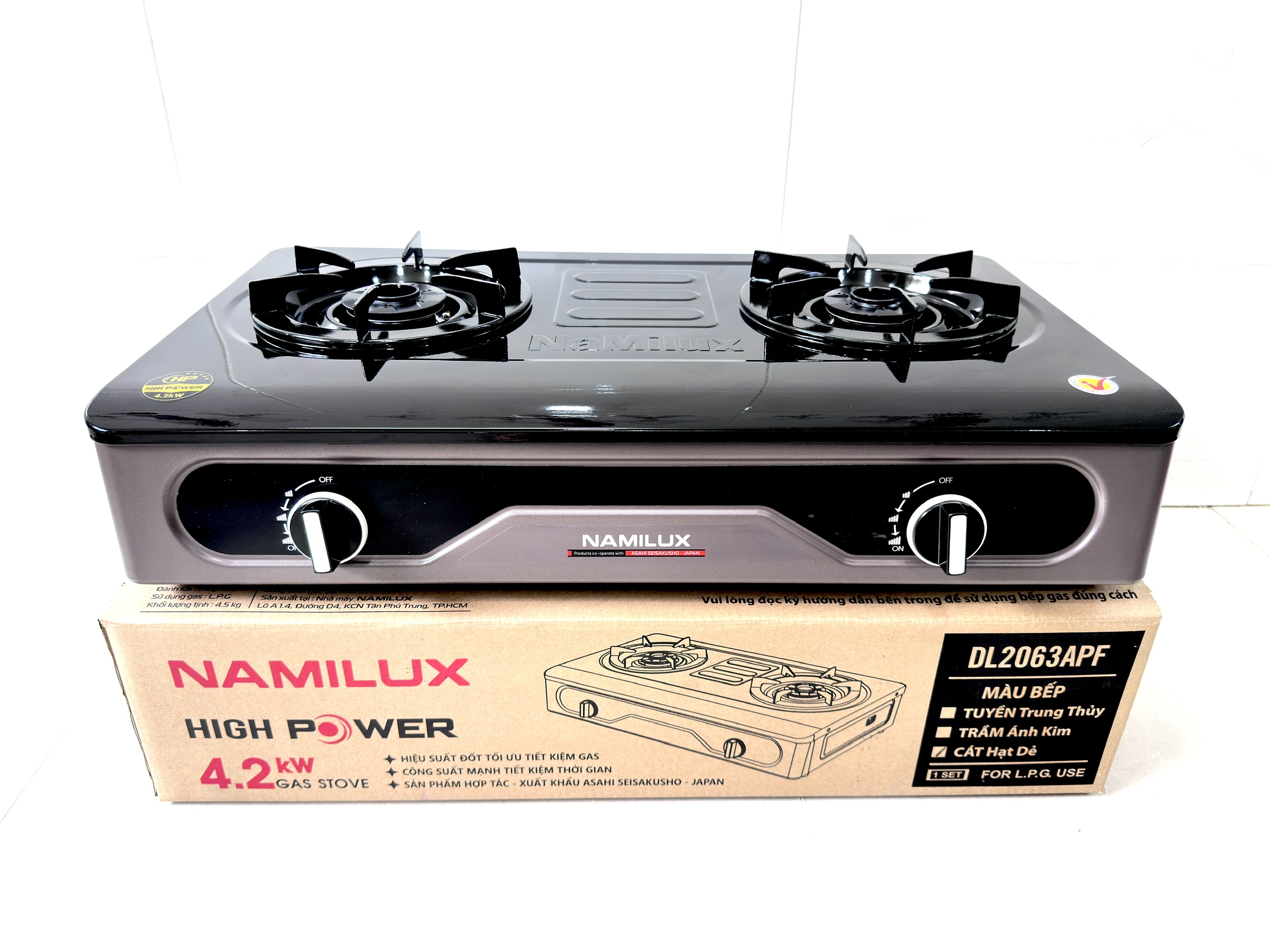 Bếp Gas Đôi Công Suất Cao NaMilux - Hàng chính hãng - Bảo hành chính hãng 24 tháng.