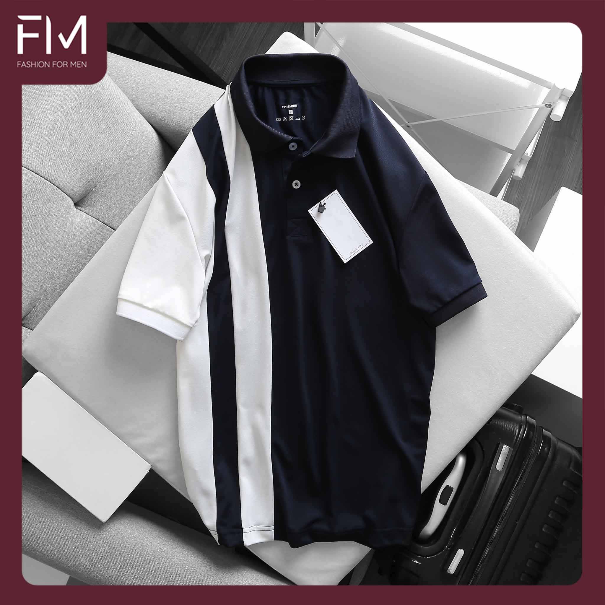 Hình ảnh Áo polo ngắn tay thời trang nam phối màu nhiều kiểu, chất thun cá sấu xịn - FORMEN SHOP - FMHK002