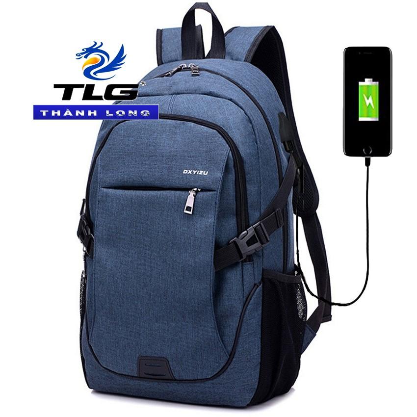 ️️ Ba lô nam nữ kèm cổng sạc USB Đồ Da Thành Long TLG 208207