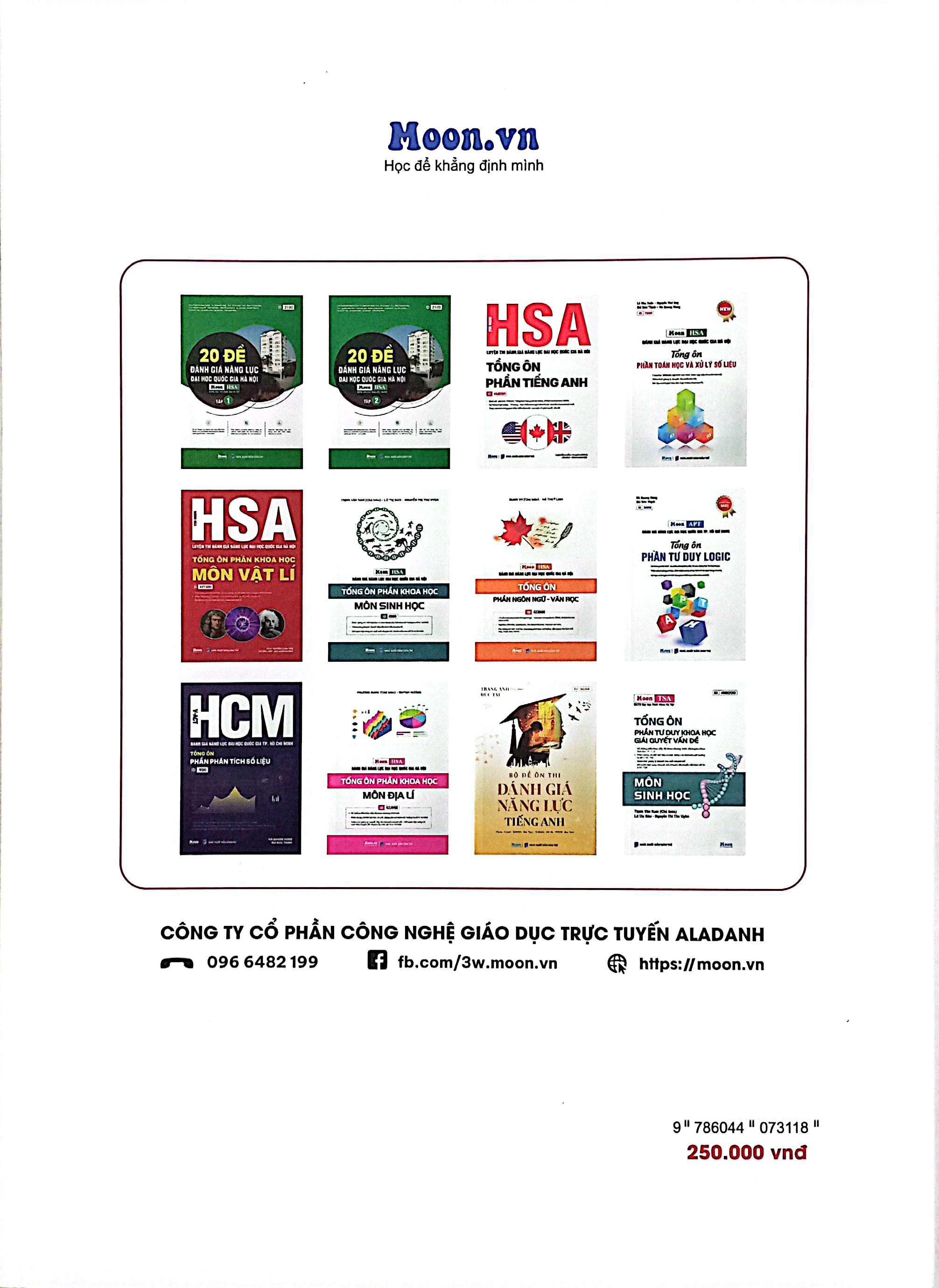 Sách - HSA - Luyện Thi Đánh Giá Năng Lực Đại Học Quốc Gia Hà Nội - Tổng Ôn Phần Tiếng Anh
