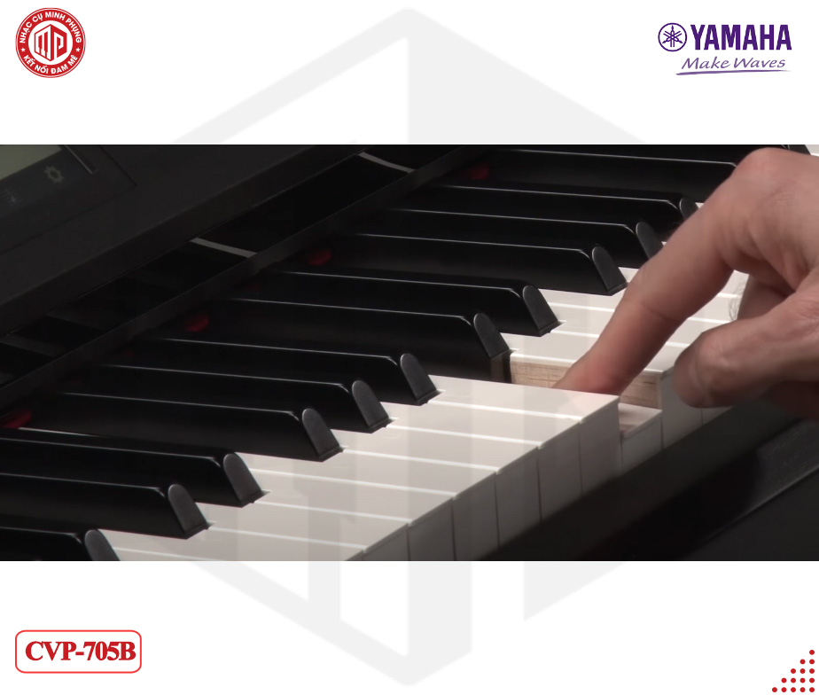Đàn Piano điện cao cấp Yamaha CVP-705 - Màu đen nhám - Hàng chính hãng