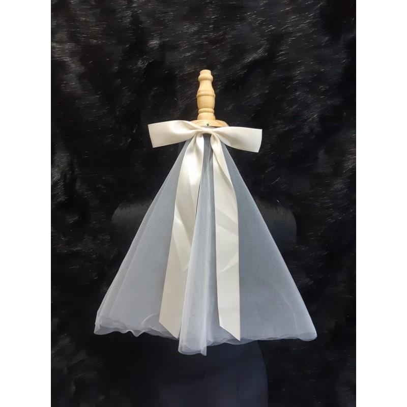 Voan cài tóc đính nơ dài cho bé chiều dài 40 cm giangpkc