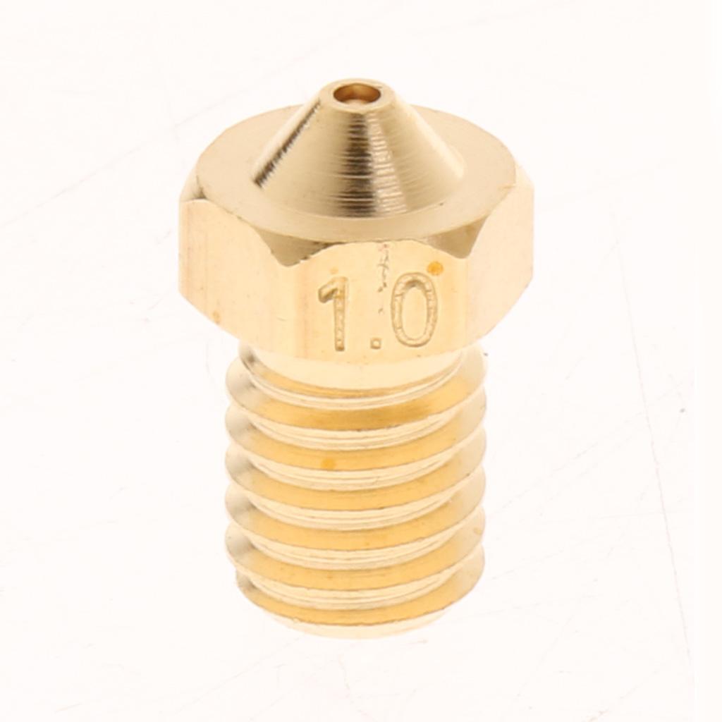 4x 1.0mm Extruder Brass Nozzle Print Head for 1.75mm 3D Printers Accessories