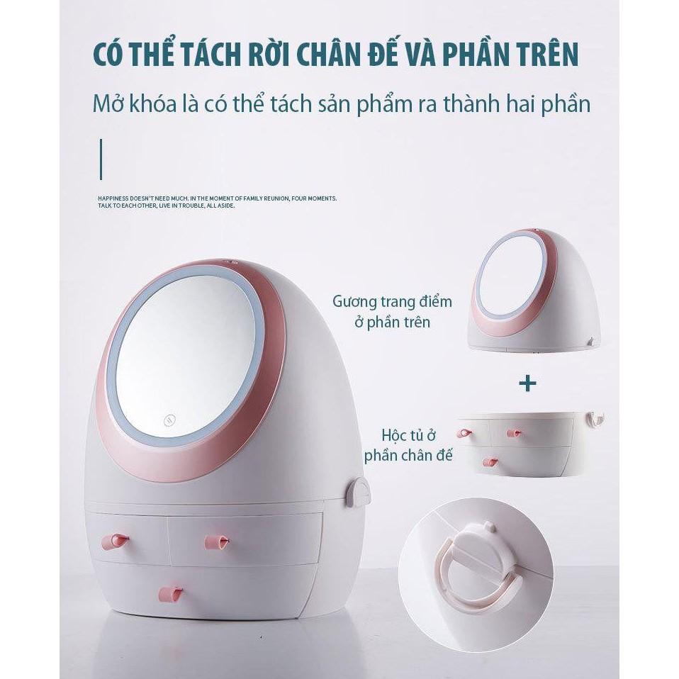 Hộp Trang Điểm Led cảm ứng 2021