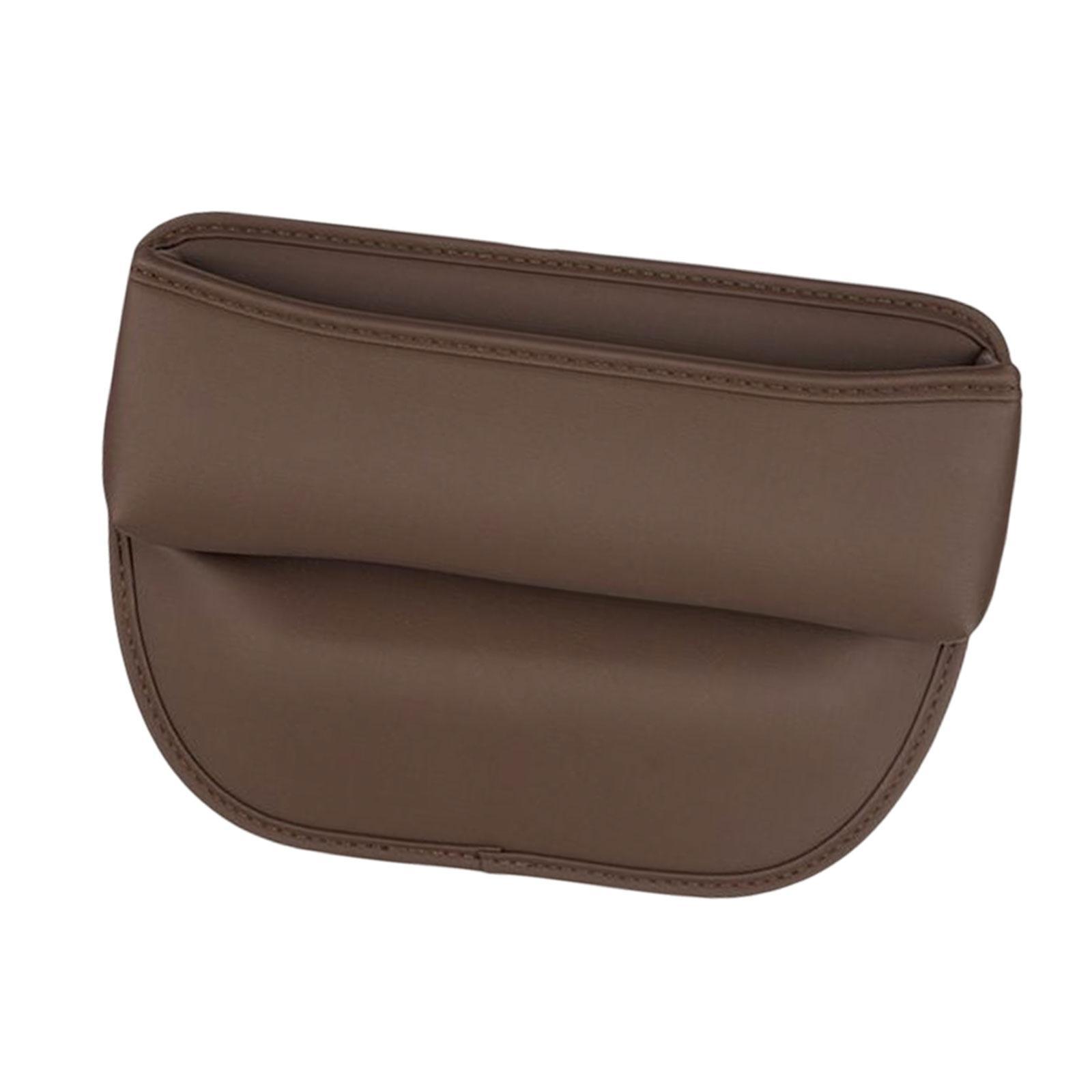Pu leather car console side seat filler Chestnut Brown