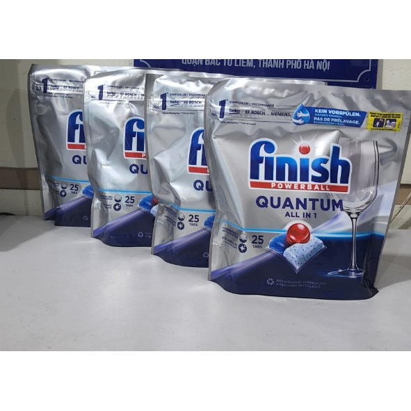 Viên rửa bát Finish Quantum Max 100 viên 14 in 1
