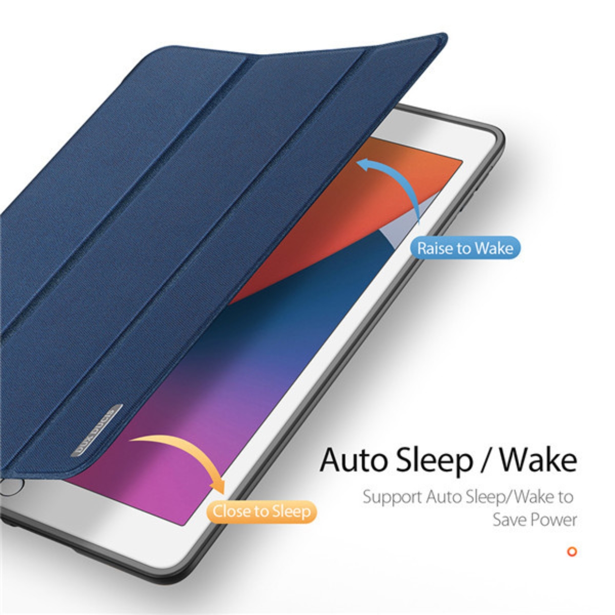 Bao Da Dux Ducis Domo Series Cho iPad 7/8/9 10.2 Có Khe Cắm Bút, Tự Động Tắt Mở - HÀNG CHÍNH HÃNG