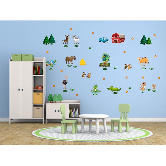 DECAL TRANG TRÍ PHÒNG BÉ VUI HỌC ANH VĂN SỐ 2