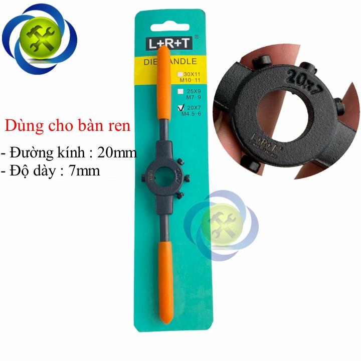 Tay quay taro ren ngoài L+R+T M4.5 - M6 sử dụng bàn ren đường kính 20 x 7mm