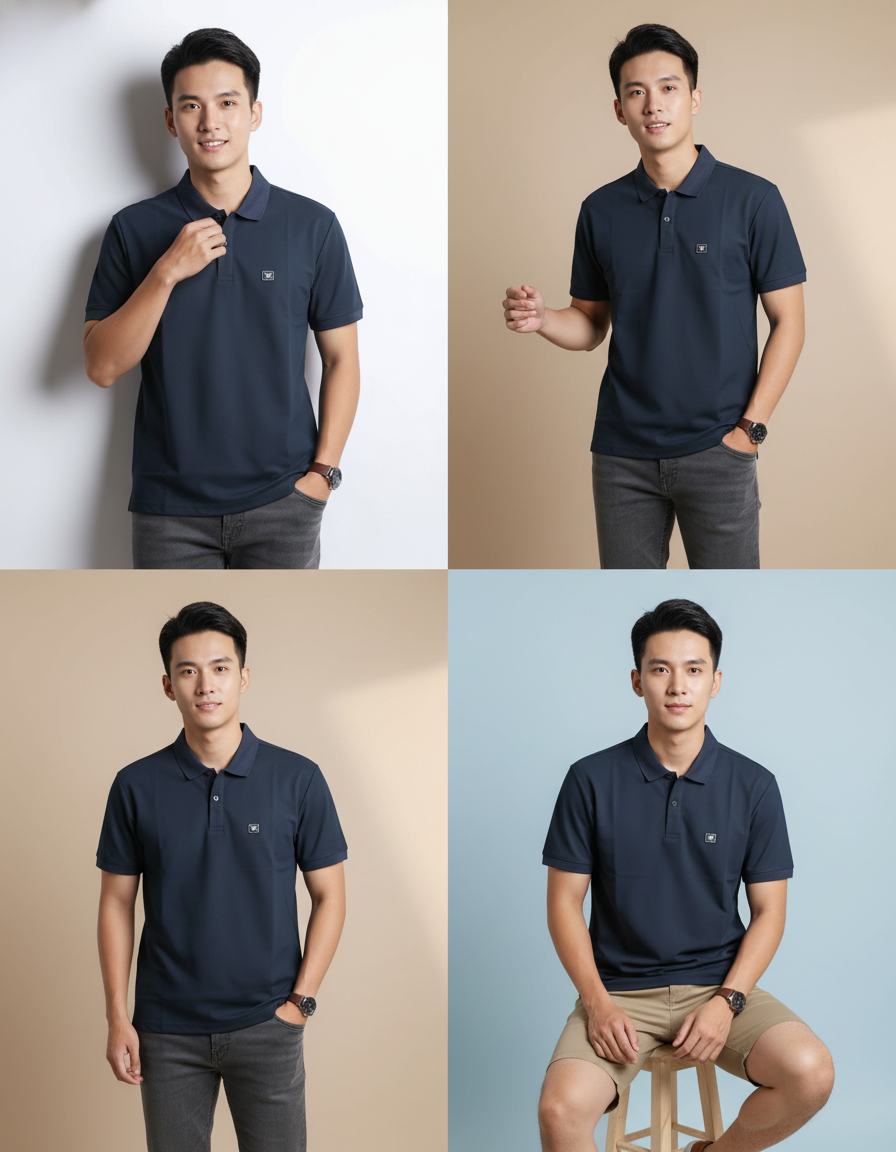 Áo Polo Nam  Slim Fit màu HR4-F025-23