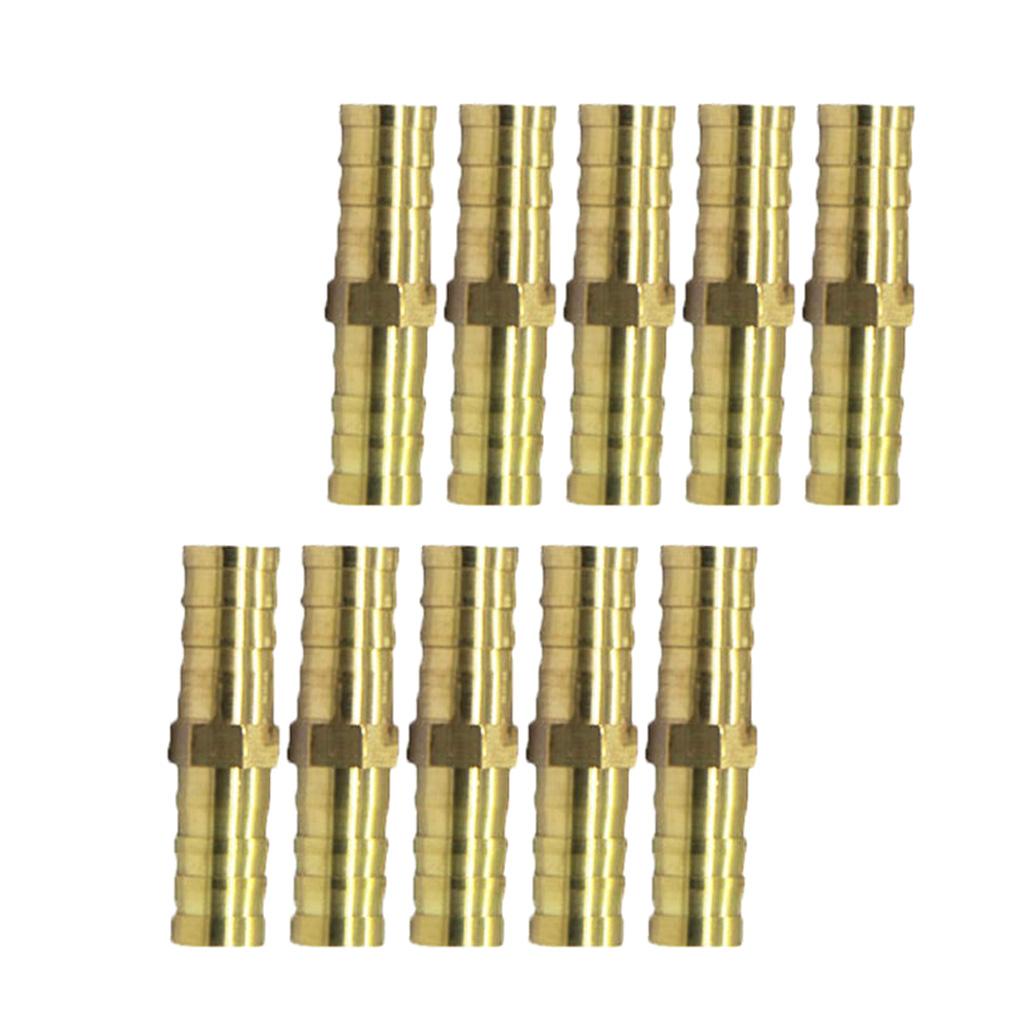 10Pcs BRASS AIR FITTING MALE COUPLER HOSE FITTINGS COMPRESSOR CONNECTOR 6MM