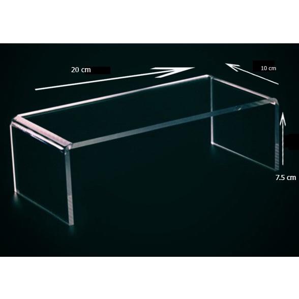Kệ Mica cỡ trung CHỮ U Trưng Bày Bóp Ví , Giầy & Phụ Kiện- Dày 3 ly- nhiều màu