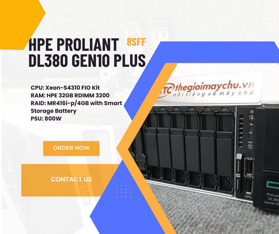 Máy chủ HPE ProLiant DL380 Gen10 Plus