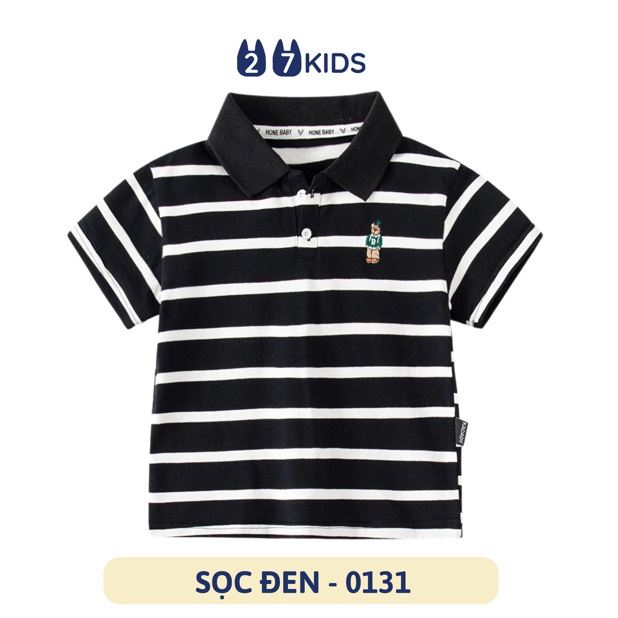 Áo Polo bé trai ngắn tay 27Kids KACADY áo thun sơ mi cộc nam cho trẻ từ 2-10 tuổi  BSPO2