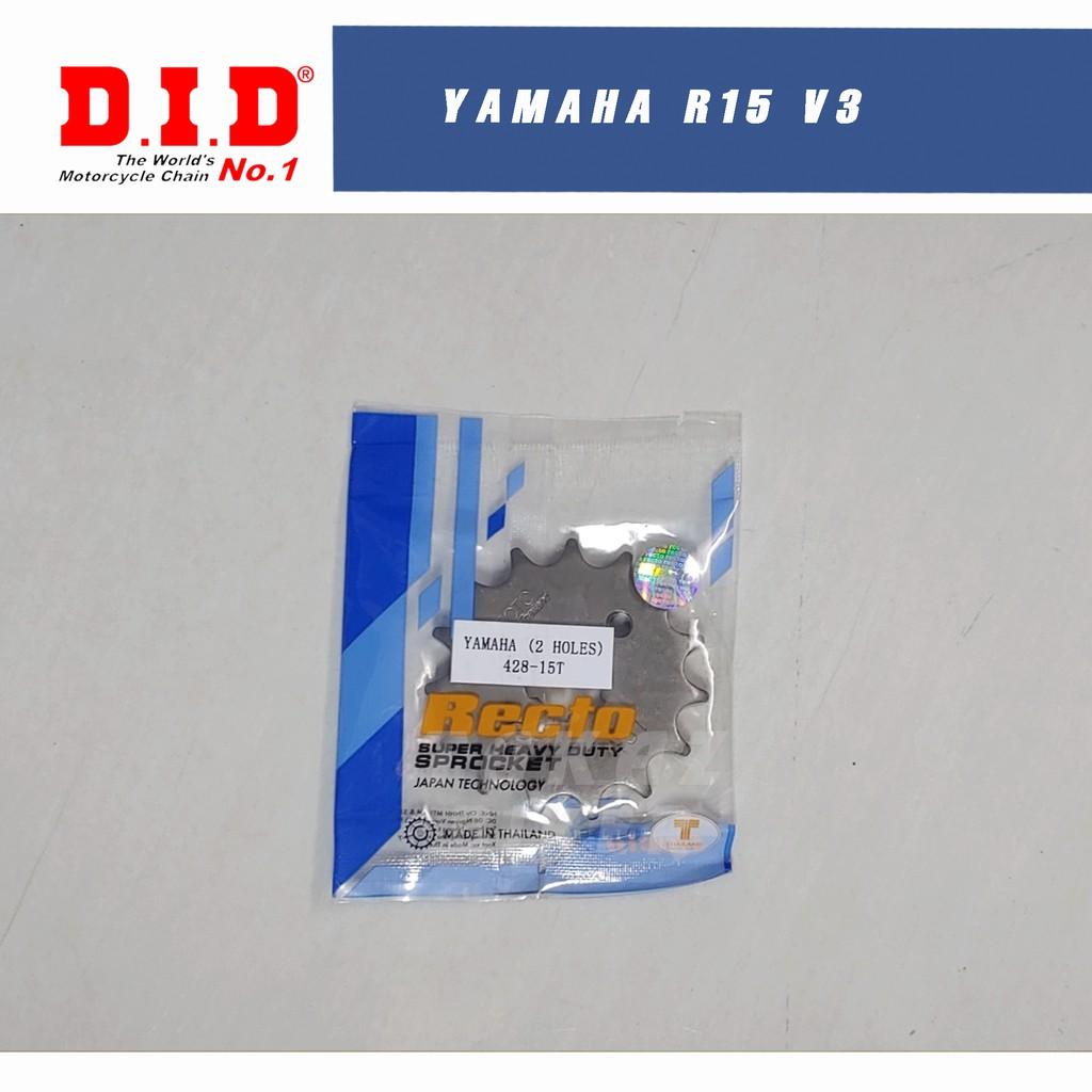 B3 Nhông Sên Dĩa 15T x 47T Recto xe Yamaha R15 V3 - Sên VIX - TFX Phốt Cao Su Hàng Thái Lan PKN