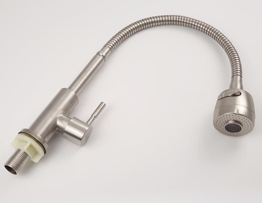 Vòi rửa chén lạnh Inox SUS 304, cần lò xo Eurolife EL-RC09