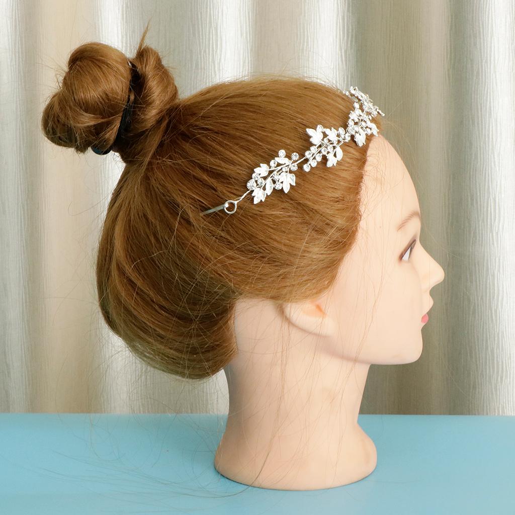 Bridal Rhinestone Flower Tiara Crown Hairband Wedding Party Hair Costume A