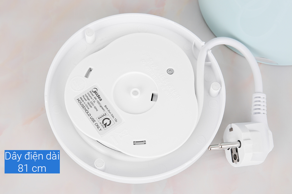 Bình Đun Siêu Tốc Midea MK-15DC (1.5 lít) - Xanh - Hàng chính hãng