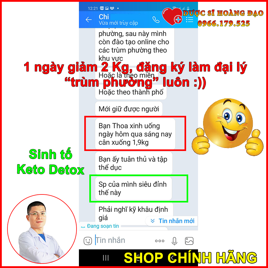 Keto Detoxx - Sinh tố khử mỡ hỗ trợ giảm cân cực nhanh [Chính hãng] - Hỗ trợ Giảm cân cấp tốc bằng Sinh  tố Keto