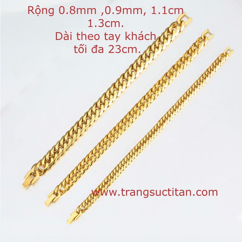 Lắc Tay Titanium Cao Cấp Không Đen Rỉ 8li