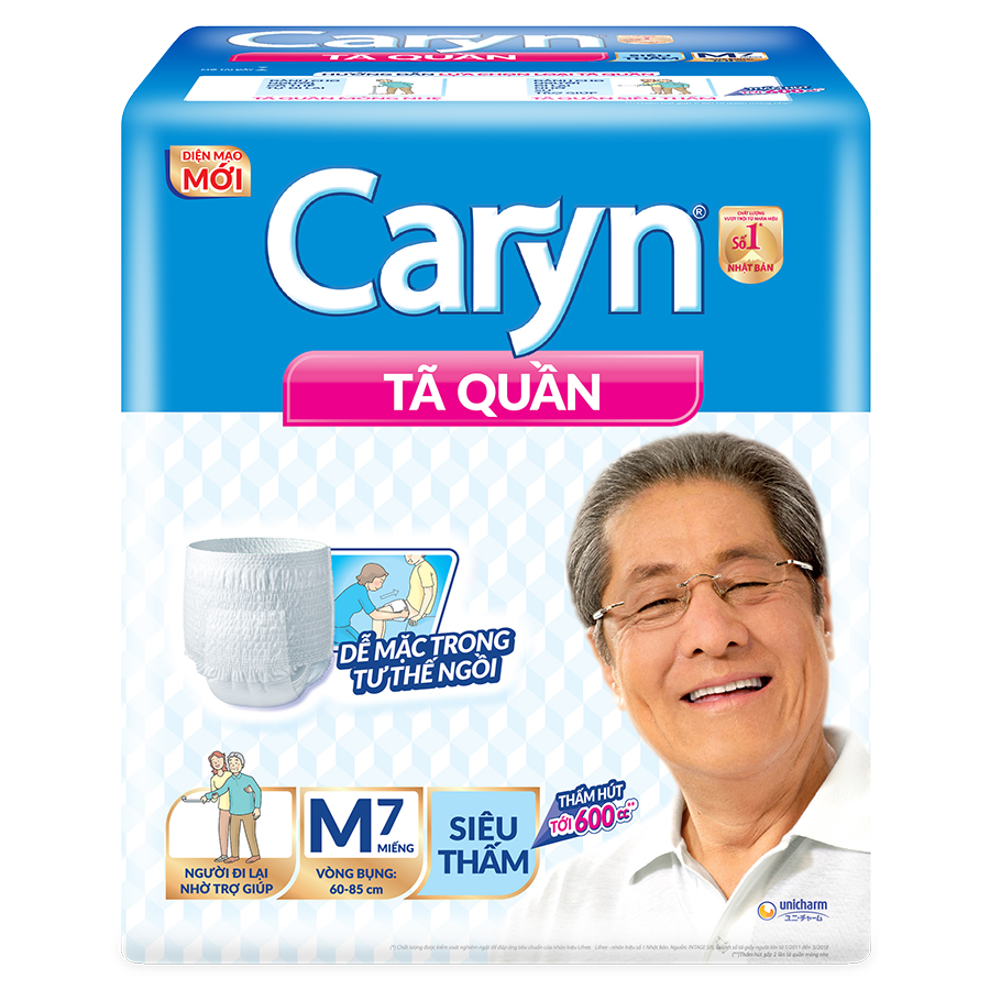 Tã Quần Caryn Siêu Thấm M7 (7 Miếng)