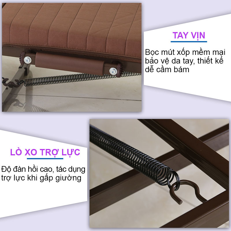 Giường gấp kiểu dáng hàn quốc Nikita NKT-HQ65