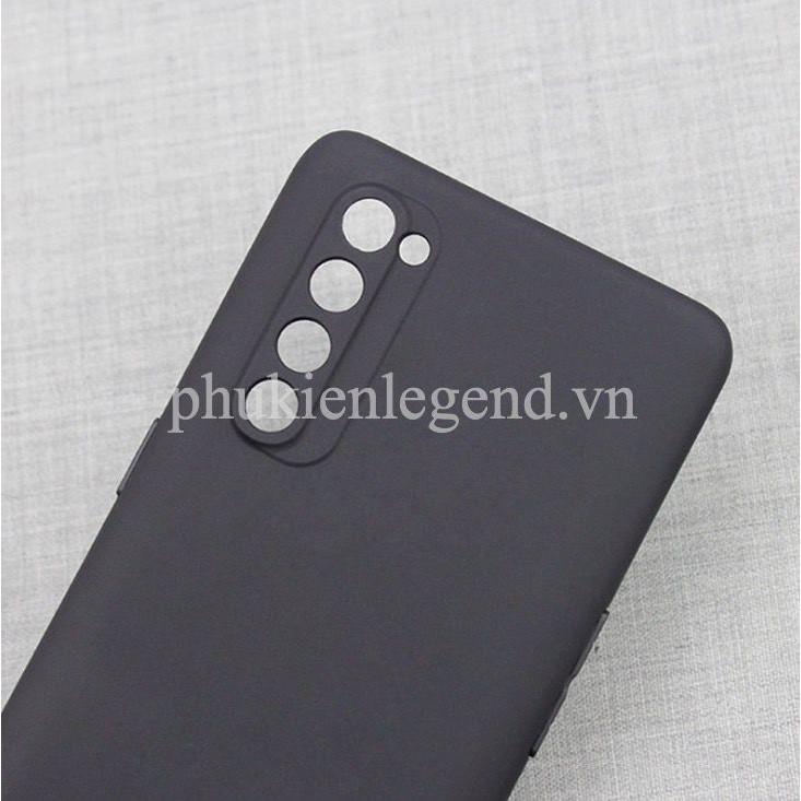 Ốp lưng silicon dẻo màu đen cho OPPO Reno 4 Reno 4 Pro