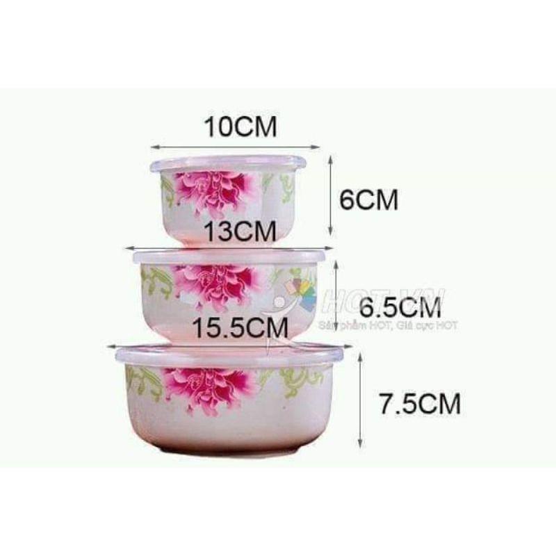 BỘ 3 BÁT SỨ HÚT CHÂN KHÔNG