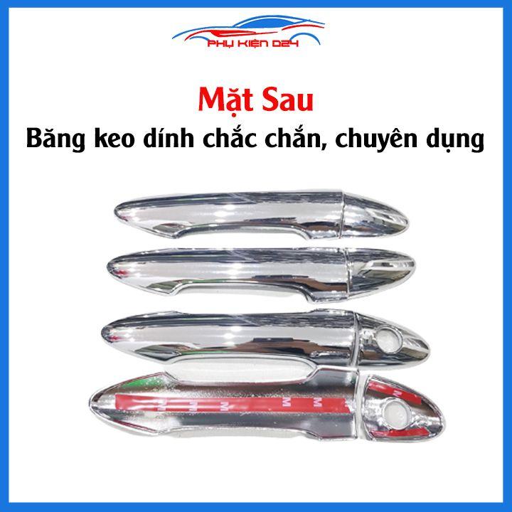 Ốp tay hõm mạ crom Morning 2012-2013-2014-2015-2016-2017-2018-2019-2020 sáng bóng chống trầy bảo vệ cửa xe ô tô