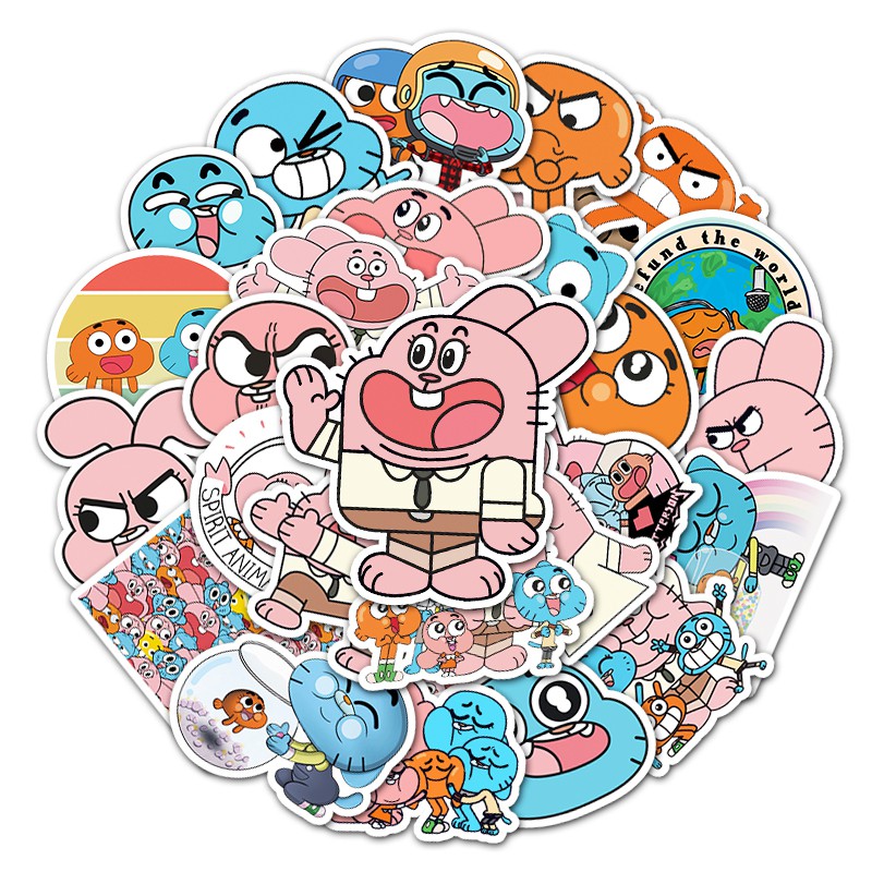 50 Miếng dán chống thấm nước họa tiết hoạt hình siêu cute T064