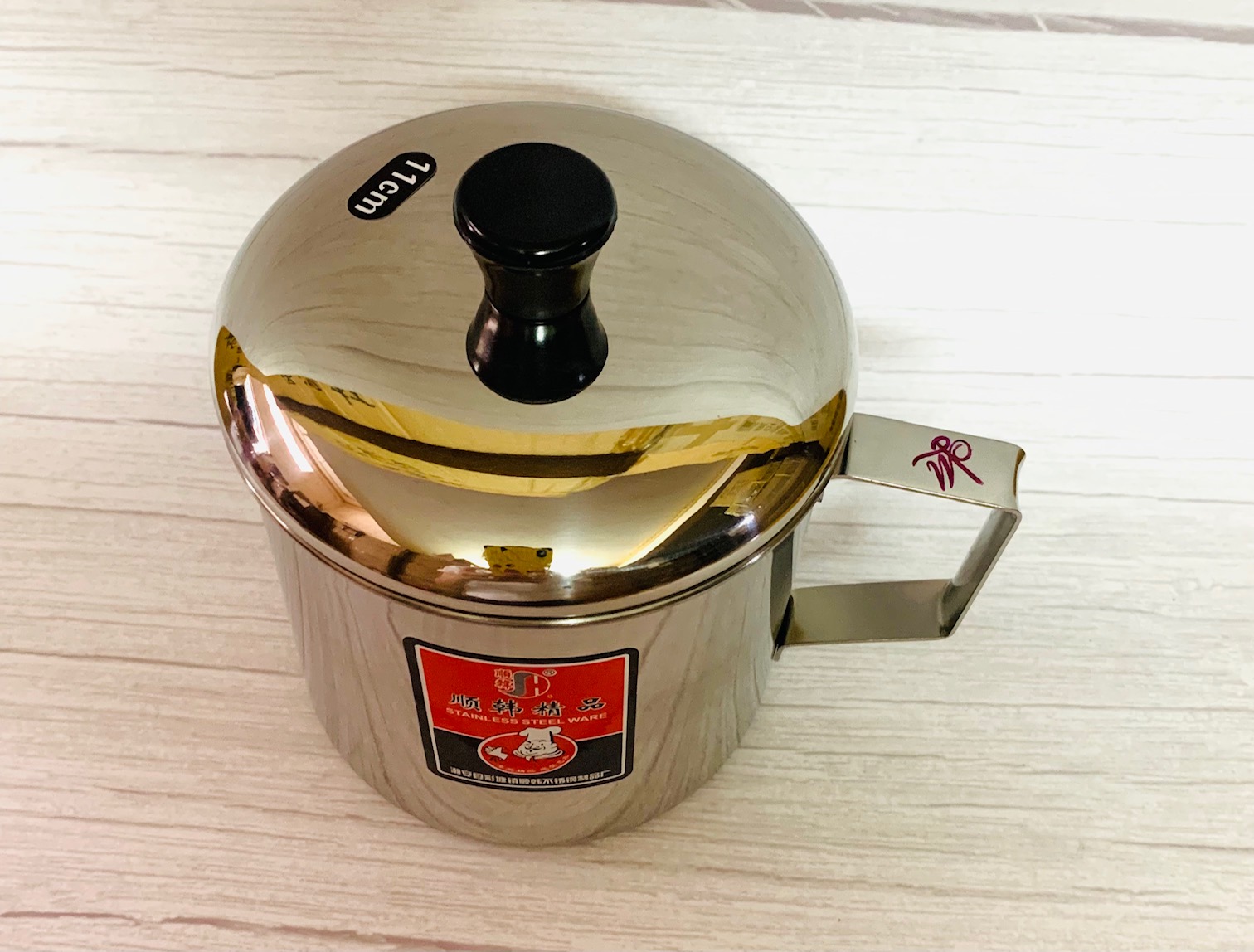 ca uống nước inox có nắp đủ size