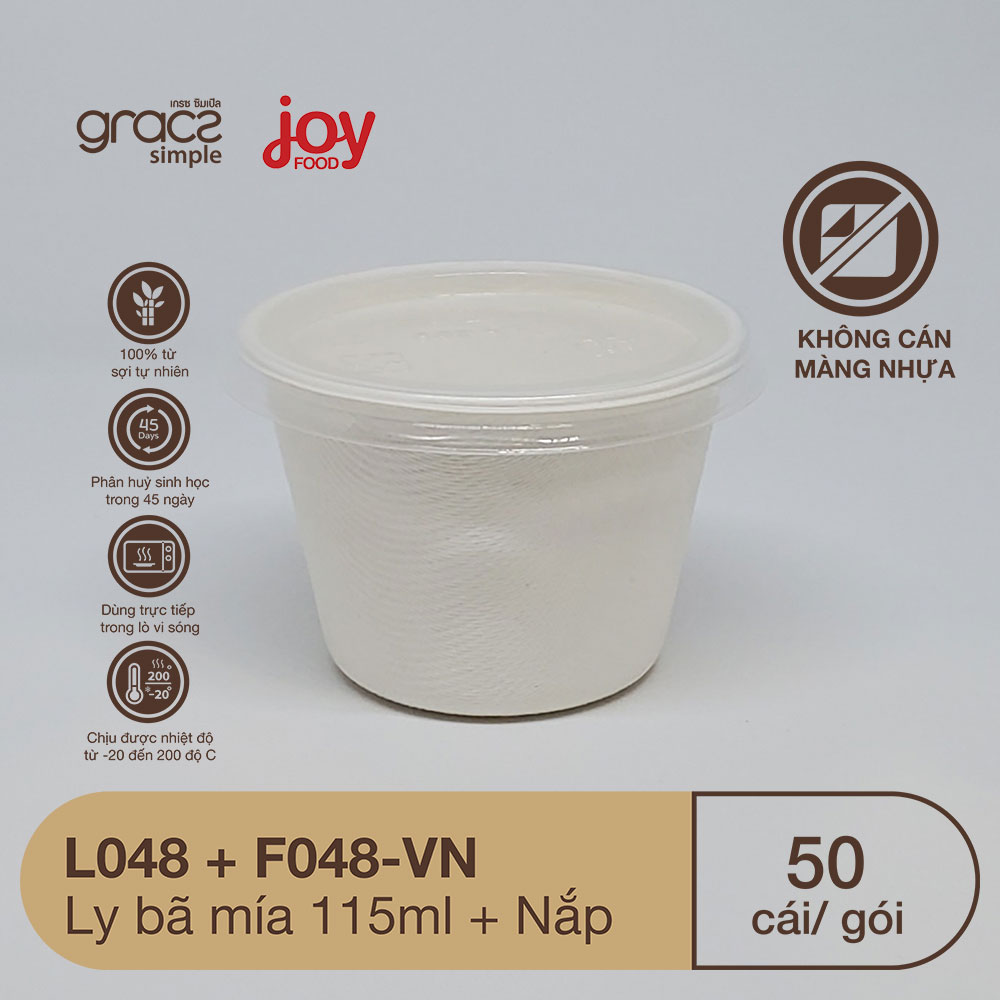 50 ly bã mía Gracz Thái Lan 4oz 118ml/ Kèm Nắp