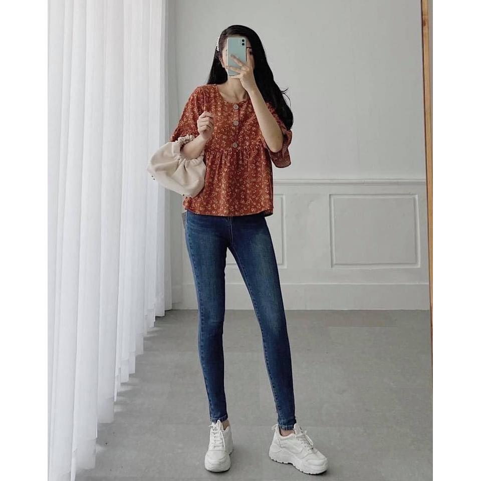 Quần Jeans Nữ SofmWear Cạp Siêu Cao Siêu Co Giãn