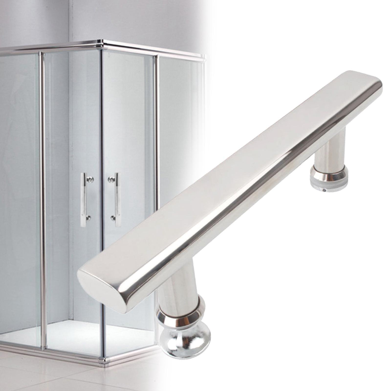 Stainless Steel Push Pull Door Handle Glass Door Hardware Drawer Fixing