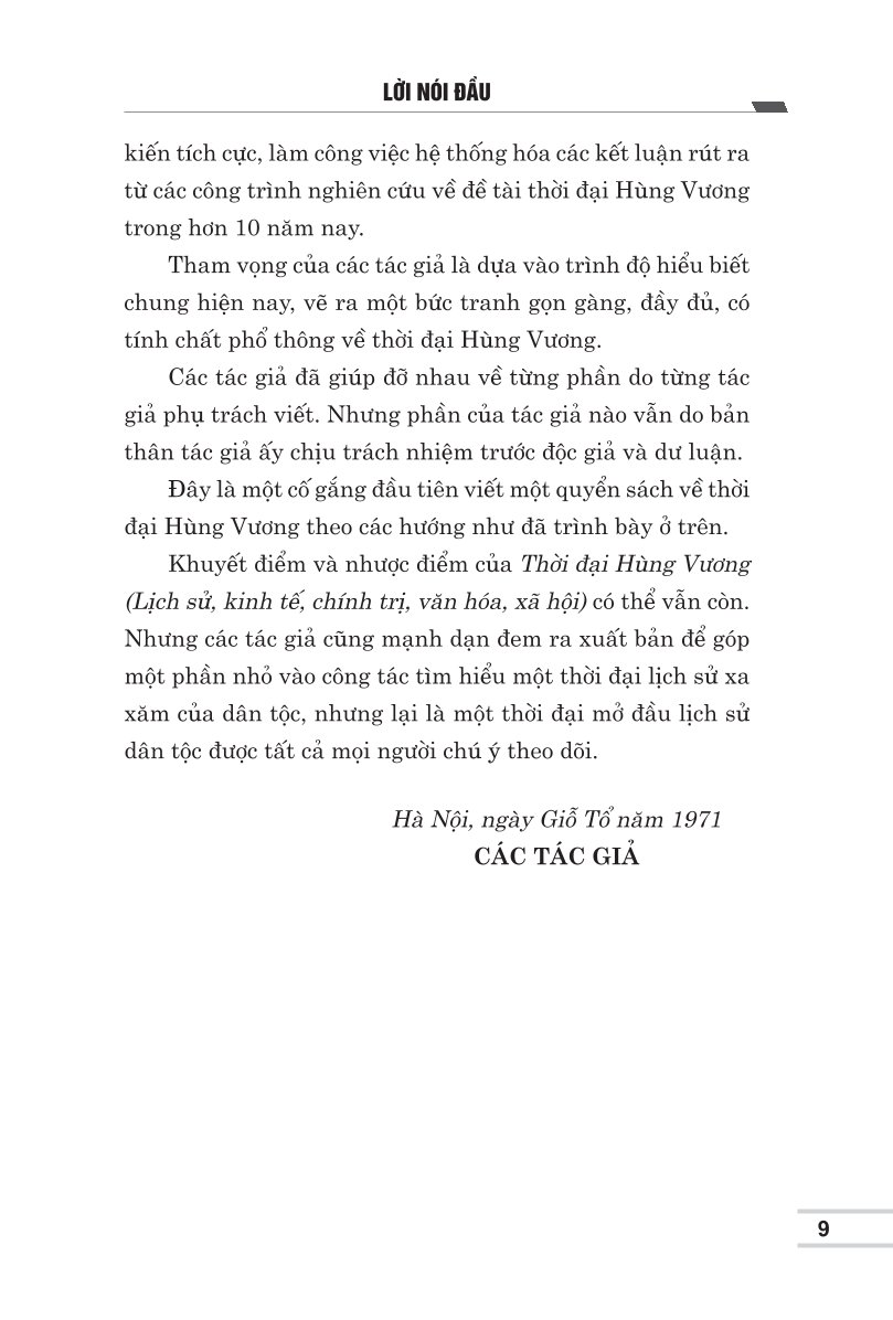 Thời đại Hùng Vương (Lịch sử - Kinh tế - Chính trị - Văn hóa - Xã hội) bản in 2025
