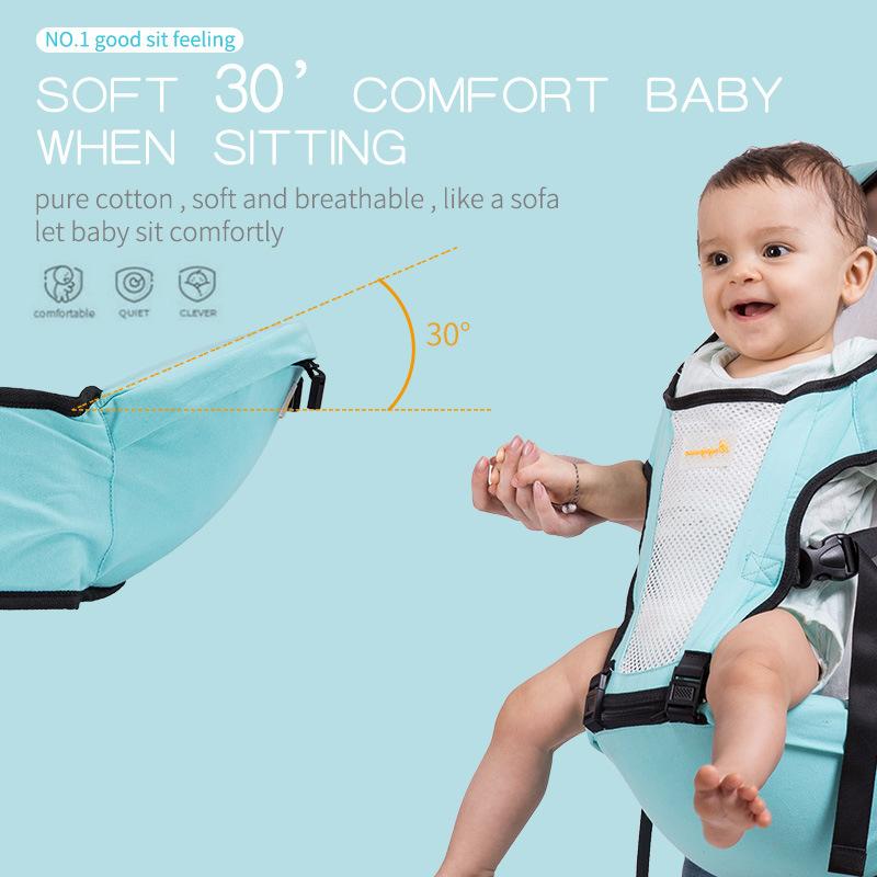 Mùa Hè Công Thái Học Cho Bé Trẻ Sơ Sinh Hipseat Carrier 3 Trong 1 Mặt Trước Công Thái Kangaroo Quấn Bé Sling