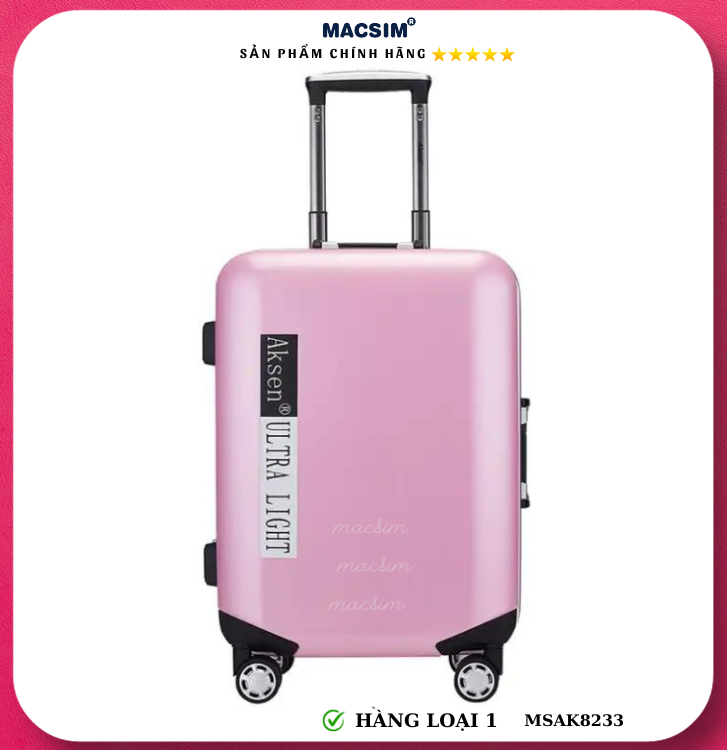 Vali cao cấp Macsim Aksen hàng loại 1 MSAK8233 cỡ  24inch