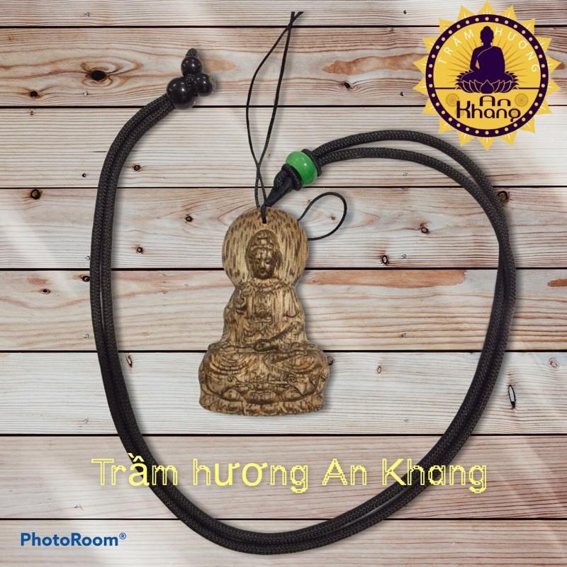 Mặt tượng trầm hương tốc tự nhiên