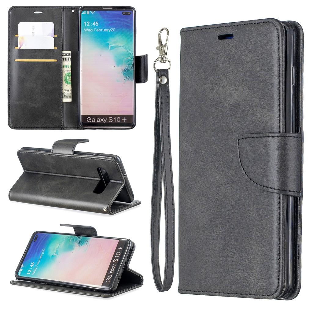 Ốp lưng điện thoại dạng ví da lật có ngăn đựng thẻ cho Samsung Galaxy S10 S9 Plus S10+ S9+ S10e J730 J530 J330