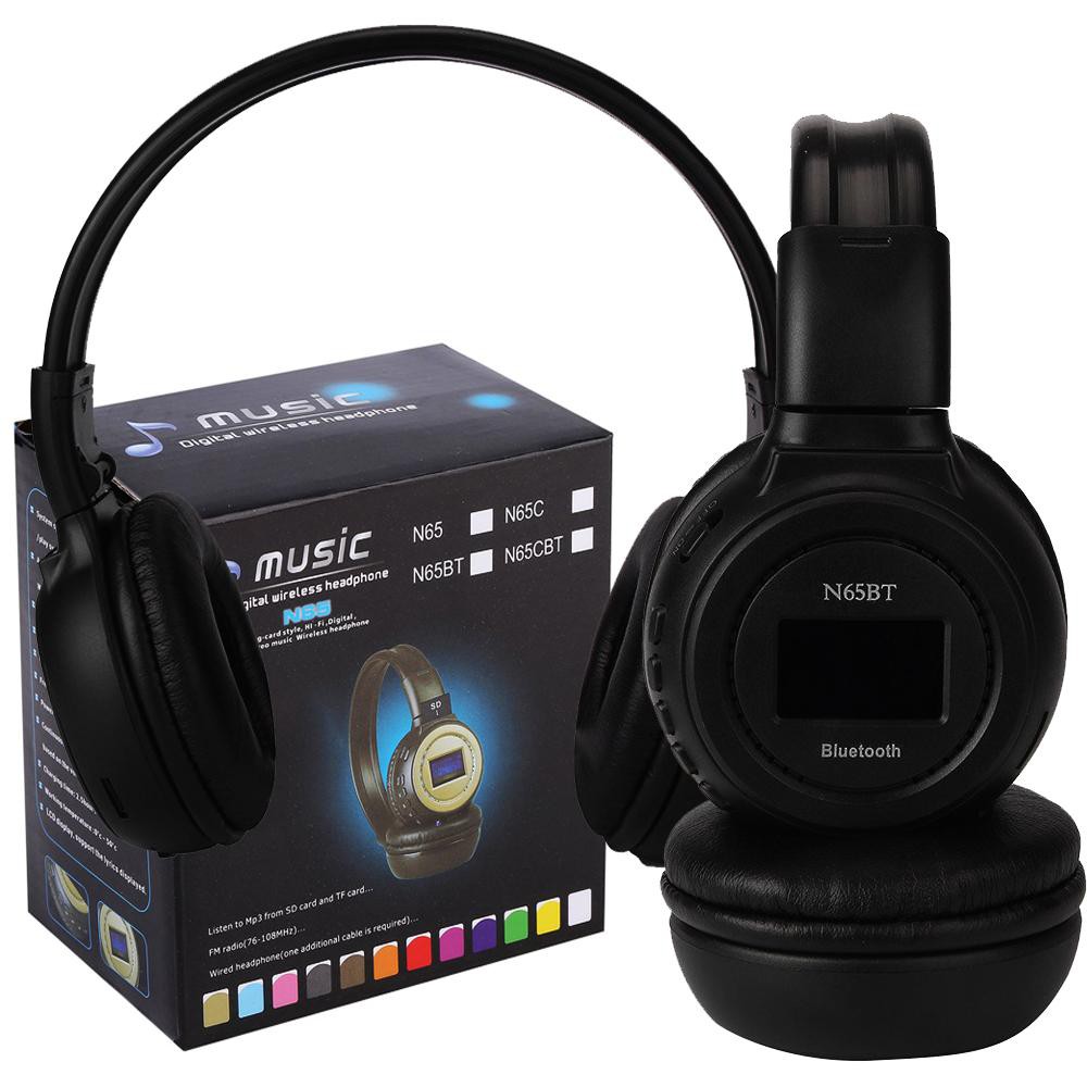 Tai nghe bluetooth chụp tai N65BT âm thanh cực đỉnh thời gian chơi nhạc cực lấu headphone gamming gamer (Giao màu ngẫu nhiên)