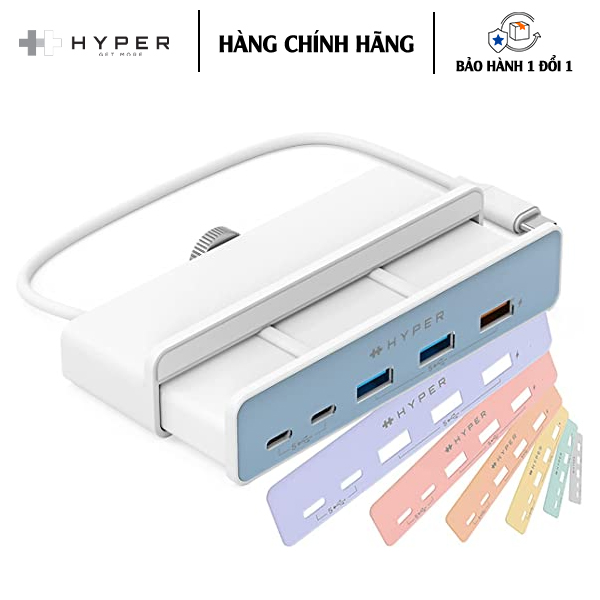 CỔNG CHUYỂN CHUYÊN DỤNG CHO IMAC 24&quot; HYPERDRIVE 6-IN-1 USB-C HUB - Hàng Chính Hãng