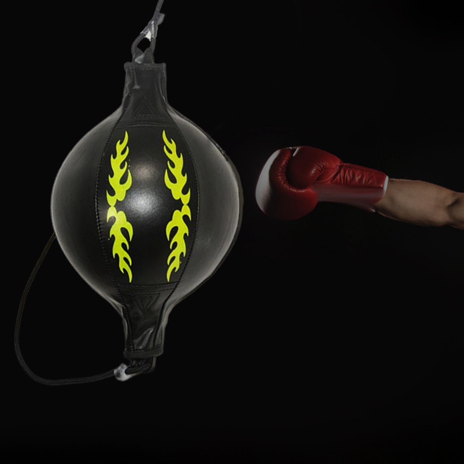 Boxing Speed Bag Double End Punching Bag Kit Kids Black