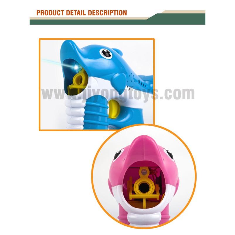 Đồ chơi súng bắn bong bóng cá heo cho bé DÙNG PIN Có đèn,âm thanh,vui nhộn.