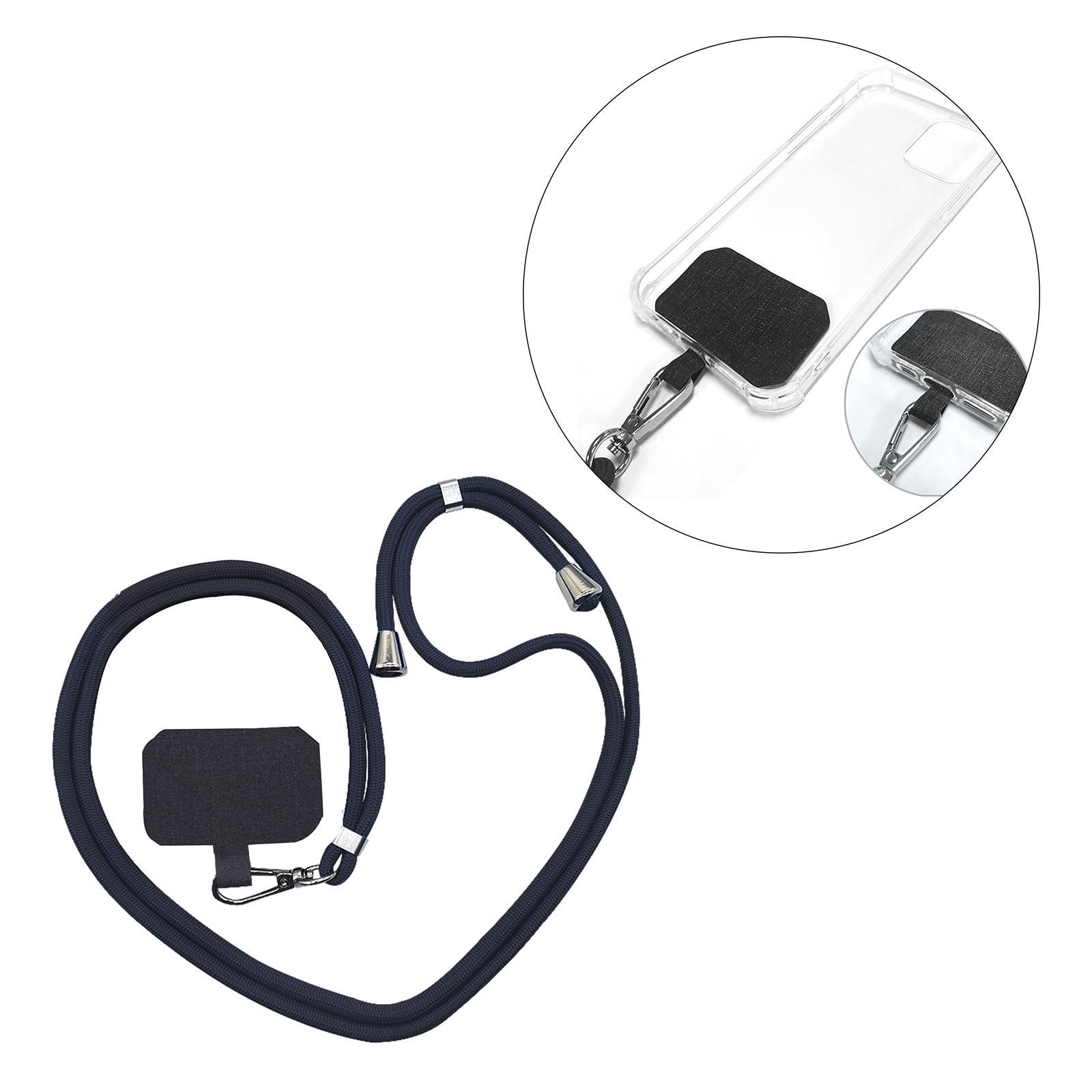 2x Detachable Adjustable Mobile Phone Lanyards Neck Straps White