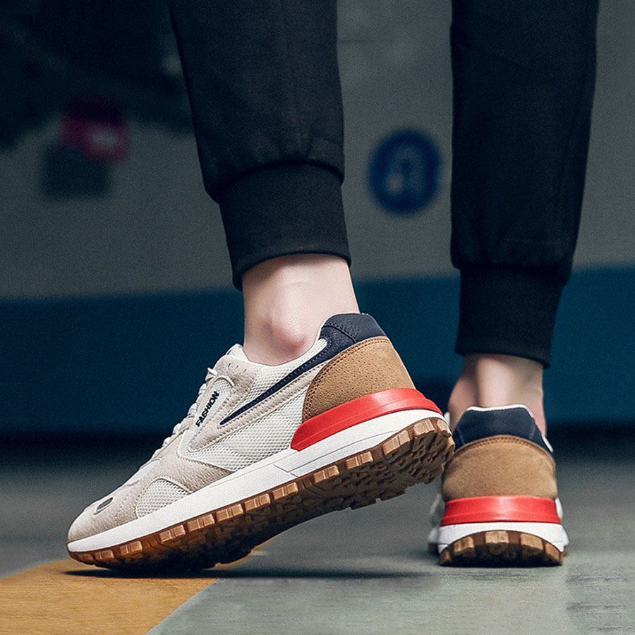 Giày Thể Thao Sneaker Nam Phiên Bản Giới Hạn - Da PU cao cấp mềm mại, kết hợp vải sợi thoáng khí bền